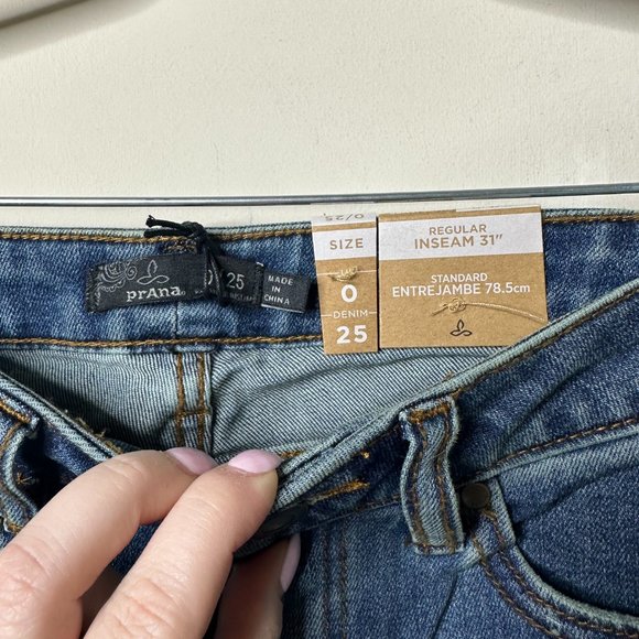 prAna True Blue Sienna Jean Size 0 NEW - Picture 3 of 6